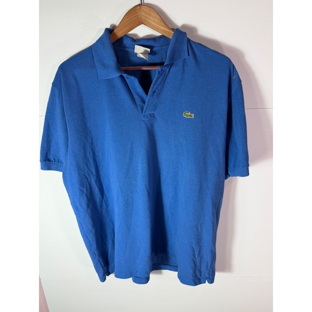 Lacoste Mens Short Sleeve Cotton Pique Polo Shirt Blue Size 9 XL/XXL